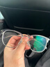 Levi'sLevis李維斯近視眼鏡框眉線框男平光防藍(lán)光高級感女配度數(shù)7147 7147透灰銀FX8 單鏡架（贈萬新1.60防藍(lán)光） 曬單實(shí)拍圖