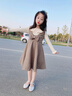 格素凡女童連衣裙秋冬2025新款套裝小女孩毛呢背心裙洋氣公主裙兒童裙子 主圖款 110 【建議24-33斤】 曬單實(shí)拍圖
