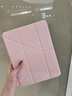 GOMI適用iPad11保護殼A16芯片帶筆槽Air5/4/air6透明蘋(píng)果pro保護套磁吸11英寸亞克力Y折10代防摔2024 【一體款】淡雅粉【鋼化膜+貼紙+觸屏筆】 iPad Air4/Air5 曬單實(shí)拍圖