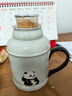 泥印陶瓷小暖壺泡茶杯辦公室大容量創(chuàng  )意陶瓷燜茶杯喝水杯子馬克杯 T25-42B萌趣熊貓小暖壺 曬單實(shí)拍圖