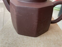 尊壺 宜興紫砂壺手工茶具八方獅尊茶壺大容量方壺名家用禮品泡茶器 八方獅尊【老紫泥】 360ml 曬單實拍圖