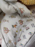 全棉时代婴儿秋冬加厚款抱被宝宝纯棉包被襁褓被子新生儿包被90x90cm 冬加厚-趣味运动会 5-10℃ 实拍图