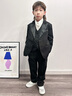 IVY HOUSE常春藤兒童裝男童2024年秋季新款  順滑梭織西服西裝外套馬甲西褲 黑色外套（（領(lǐng)結不附贈）） 120 cm 曬單實(shí)拍圖