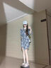 沐霓 假兩件襯衫裙子 長(zhǎng)袖連衣裙春夏季穿搭女小個(gè)子穿搭套裝純欲氣質(zhì) 不規(guī)則襯衫連衣裙【90-120斤】 曬單實(shí)拍圖