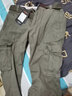 季言重磅美式工裝褲男寬松迷彩褲子男春季休閑褲男長(cháng)褲多口袋戰術(shù)褲潮 灰綠色 34 曬單實(shí)拍圖