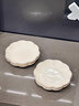 啟派高顏值碗家用陶瓷吃飯碗雙耳湯碗奶油風(fēng)碗碟菜盤子碗筷餐具釉下彩 8.5英寸花盤4個(gè)裝【1389】描金邊 曬單實(shí)拍圖