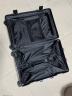 左汀行李箱铝框拉杆箱加厚结实抗压旅行箱登机箱大容量学生密码箱皮箱 铁灰色 24英寸，适合3-5天中途旅行 实拍图
