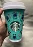 星巴克（Starbucks）春日田園系列藍綠色不銹鋼隨行杯子370ml車(chē)載保溫杯子禮物 曬單實(shí)拍圖