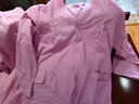 貓人（MiiOW）純棉女中醫艾灸理療服艾灸服長(cháng)袖長(cháng)褲前后開(kāi)系扣按摩服汗蒸服浴服 粉紅色 純棉長(cháng)款前后開(kāi)女 XXL 曬單實(shí)拍圖