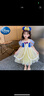 迪士尼（Disney）女童白雪公主裙夏2024新款洋氣女孩禮服裙子生日蓬蓬紗表演連衣裙 白雪公主裙 120 碼[建議110cm][帶同款發(fā)箍] 曬單實(shí)拍圖