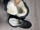 富貴鳥(niǎo)（FUGUINIAO）冬季短靴女牛皮雪地靴羊毛棉鞋女馬丁靴中老年媽媽鞋加絨靴子女鞋 FG409黑色[羊毛保暖] 40 [腳偏肥買(mǎi)大一碼] 曬單實(shí)拍圖