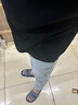 地潮男韓版休閑牛仔褲子男春夏季新款青少年潮流百搭修身小直筒九分褲男 淺藍(lán)色【顯高松緊腰】 XL 曬單實(shí)拍圖