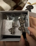 麥菲兔蘭壹壹暗夜公主鴨嘴夾黑色絲絨滿鉆蝴蝶結劉海夾高級感小香風發(fā)飾 曬單實拍圖