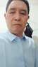 豆丁草襯衫男士彈力職業(yè)工裝服白色免燙商務(wù)休閑純色抗皺上衣襯衣 短淺藍色 41 (140-155斤) 曬單實拍圖