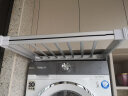 卡贝（cobbe）隐形晾衣架阳台洗衣机烘干机上方抽拉式收纳架衣柜伸缩滑轨裤子架 银白色【宽60-85】柜高≥8 实拍图
