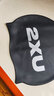 2XU 硅膠泳帽 男女士游泳訓練專(zhuān)業(yè)游泳帽高彈防水長(cháng)發(fā)護耳大容量泳帽 黑/黑 曬單實(shí)拍圖