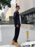 EMPORIO ARMANI/阿瑪尼官方旗艦?zāi)信閭H款長袖翻領(lǐng)純色休閑商務(wù)襯衫0999-黑色XL  (推薦：165-180斤) 曬單實(shí)拍圖