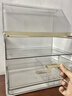 自然屋化妝品收納盒桌面防塵梳妝臺護(hù)膚品置物架口紅整理箱宿舍梳妝盒子 【高級白化妝盒-送口紅盒】 曬單實(shí)拍圖