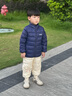 班喜迪兒童羽絨褲冬季2025新款男童女童羽絨服寶寶保暖褲子童裝輕薄冬裝 米色 【杜邦三防】 110 cm 充絨量：26g 曬單實拍圖