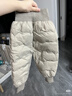 迷你巴拉兒童羽絨褲新款男女童寶寶外穿秋冬款白鴨絨保暖褲子【三防】 【三防拒水絨】星空灰 80 cm 充絨量19.2g 曬單實(shí)拍圖