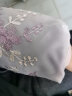 途尊（kingtrip）韩版成人双层蕾丝袖套女士秋冬羽绒服防脏袖筒短款学生时尚护袖头 紫色1双 实拍图