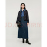 茵曼（INMAN）輕薄簡(jiǎn)約無(wú)領(lǐng)短款羽絨馬甲女士2024新款可內搭可外穿薄款外套 黑色 S 曬單實(shí)拍圖