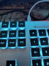 前行者X7S无线键盘鼠标套装真机械手感键盘可充电静音台式笔记本电脑电竞游戏办公打字通用蓝牙键鼠外设 黑色蓝光【蓝牙键鼠套装】可连接手机平板 实拍图