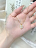 中國黃金（CHINA GOLD）四葉草黃金項鏈女99足金鑲玉吊墜七夕情人節(jié)禮物送女朋友老婆 足金四葉草和田玉掛墜+S925鏈【紀(jì)念品】 曬單實拍圖
