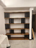 鐵卓耐美式實(shí)木書(shū)架靠墻置物架辦公室簡(jiǎn)約展示架客廳背景墻鐵藝書(shū)柜落地 雙支架160*35*200（板厚3cm） 曬單實(shí)拍圖