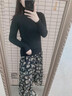 秋冬高領(lǐng)加絨毛衣女加厚一體絨打底衫內搭保暖上衣外穿修身針織衫 黑色 加絨 【高領(lǐng)一體絨】 L 【建議105~115斤】 曬單實(shí)拍圖