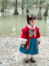 幼歌（YOUGE）【年服】嬰幼兒龍年冬季新中式假兩件加絨連衣裙復古國風(fēng)拜年服潮 暗香浮動(dòng) 90 cm 曬單實(shí)拍圖