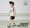 ASK JUNIOR【兒童快干套裝】25夏季小童無袖背心T恤運(yùn)動短褲兩件男童 曬單實拍圖