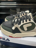 FILA FUSION斐樂(lè )官方潮牌男鞋BANK DX場(chǎng)下滑板鞋時(shí)尚舒適休閑鞋厚底鞋 豆腐白/黑-TB 42 曬單實(shí)拍圖
