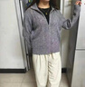 恒源祥厚款100純羊毛針織開(kāi)衫外套女秋冬新款媽媽立領(lǐng)拉鏈羊毛衫毛衣女 恒源祥灰色 3XL 【建議135-145斤】 曬單實(shí)拍圖