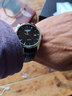 LOSENGS瑞士新款男表專(zhuān)柜男手表機械表超薄真皮簡(jiǎn)約夜光防水名牌專(zhuān)用 本色黑面黑皮 曬單實(shí)拍圖