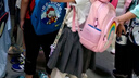 羅蒙女童裙子兒童百褶裙半身裙校園服大童小學(xué)生學(xué)院風(fēng)短裙 灰色130 曬單實(shí)拍圖