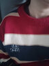 壹源港春秋新款慵懶風(fēng)復(fù)古條紋撞色刺繡毛衣女學(xué)生韓版百搭針織衫上衣潮 條紋毛衣 M 曬單實(shí)拍圖