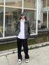 Shelley Jonescleanfit短款pu皮衣外套男裝美式痞帥高級感機車(chē)夾克衫翻領(lǐng)棒球服 灰色 XL[建議125-145斤] 曬單實(shí)拍圖