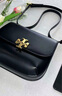 Tory Burch 湯麗柏琦【七夕禮物】 ELEANOR 翻蓋斜挎肩背包TB 157317 黑色 001 OS 曬單實拍圖