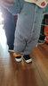翹腳鴨 嬰兒衣服140g夾棉加厚連體衣新生兒外出棉服秋冬季外套保暖寶寶 復古深藍 （140g加厚水洗棉） 80cm （建議9-12個(gè)月，22斤內） 曬單實(shí)拍圖