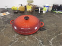 酷彩（Le Creuset）進(jìn)口琺瑯鍋26/30cm鑄鐵海鮮鍋燜蒸燉煮鍋多功能微壓鍋廚房好物 【4-6口之家】紅色 30cm 曬單實(shí)拍圖