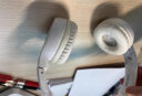 艾本（AIBEN）英语四六级听力耳机大学生四级六级考试调频FM收音机头戴式蓝牙耳机托福雅思专四专八听力考试耳机 C201S充电款白色 套餐一（耳机+带麦线） 实拍图