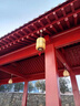 千岳中式庭院吊燈戶外防水工程燈籠祠堂寺廟過道宮燈大門屋檐涼亭吊燈 吉祥冬瓜/大號/黃色燈罩/咖啡色 曬單實拍圖