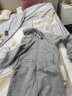 啄木鳥加絨加厚運動服套裝女秋冬季寬松連帽藍(lán)色休閑衛(wèi)衣兩件套潮 灰色(加絨) XL (110-125斤) 曬單實拍圖