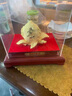 錦呈祥絨沙金壽桃擺件祝壽送老人長(zhǎng)輩爺爺奶奶607080歲大壽生日禮物禮品 雙壽桃 小號(hào) 曬單實(shí)拍圖