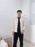 沙馳（SATCHI）輕盈舒適商務休閑外套男士夾克男裝單茄克經(jīng)久耐穿薄款-淺卡其50 曬單實拍圖