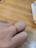 周大福母亲节礼物 婚嫁素圈黄金戒指(工费120) 12号 约1.8g EOF1 实拍图