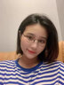 share talent復(fù)古橢圓形近視眼鏡框女小臉文藝超輕純鈦配高度數(shù)小框眼鏡架男 黑框 眼鏡框(免費配400度內(nèi)) 曬單實拍圖
