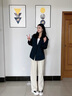clotho Rennie品牌女裝小個(gè)子短款風(fēng)衣女2025春秋季新款時(shí)尚休閑氣質(zhì)顯瘦外套 藏青色 M 曬單實(shí)拍圖