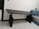 鵬景雅居電動(dòng)升降電腦桌家用立式辦公學(xué)習桌臥室雙人游戲桌 TL39 旗艦版 桌面排插+雙抽屜 220*80cm桌面尺寸/包安裝 曬單實(shí)拍圖